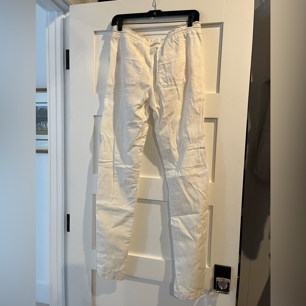 Roxy Linen Drawstring Pants Size M - image 2